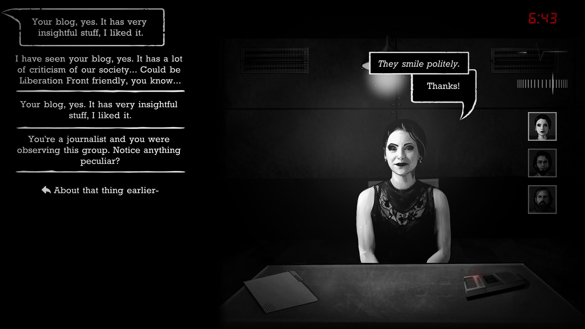Screenshot for Interrogation: You Will Be Deceived