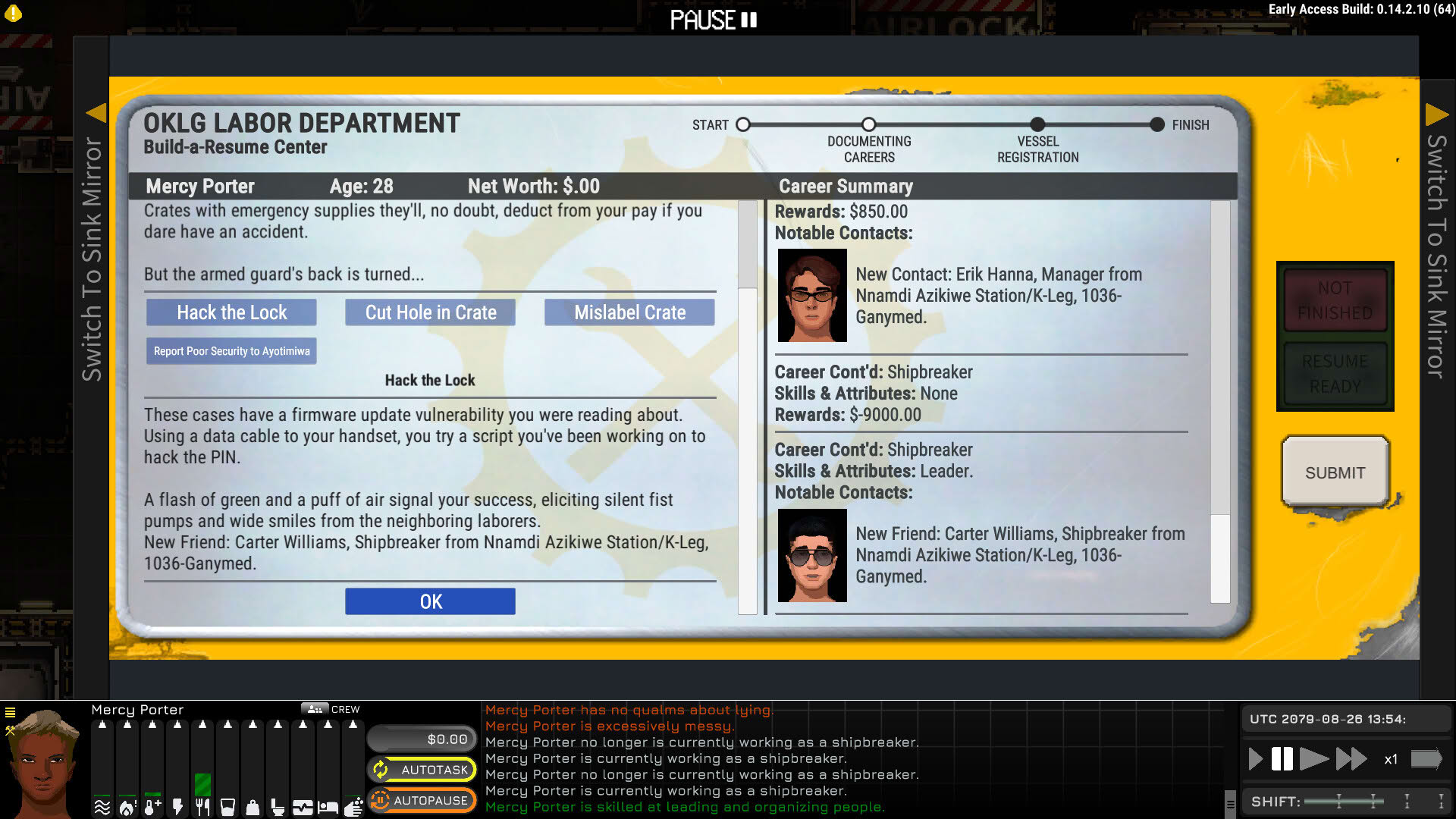 Screenshot for Ostranauts