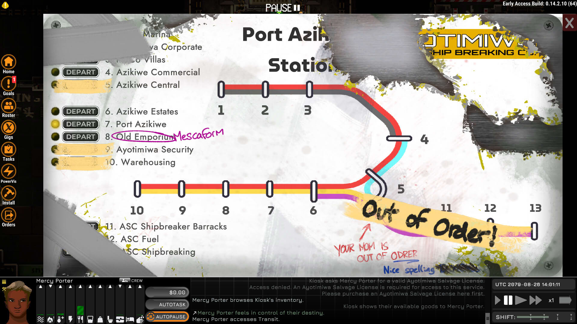 Screenshot for Ostranauts