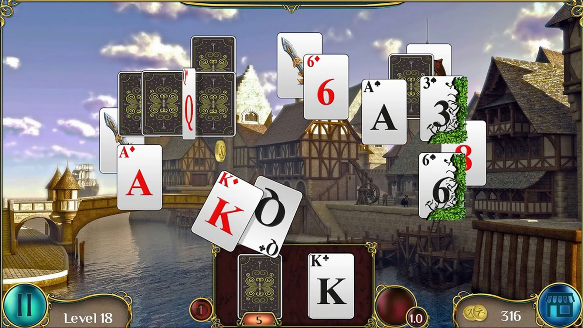 Screenshot for The Far Kingdoms: Awakening Solitaire