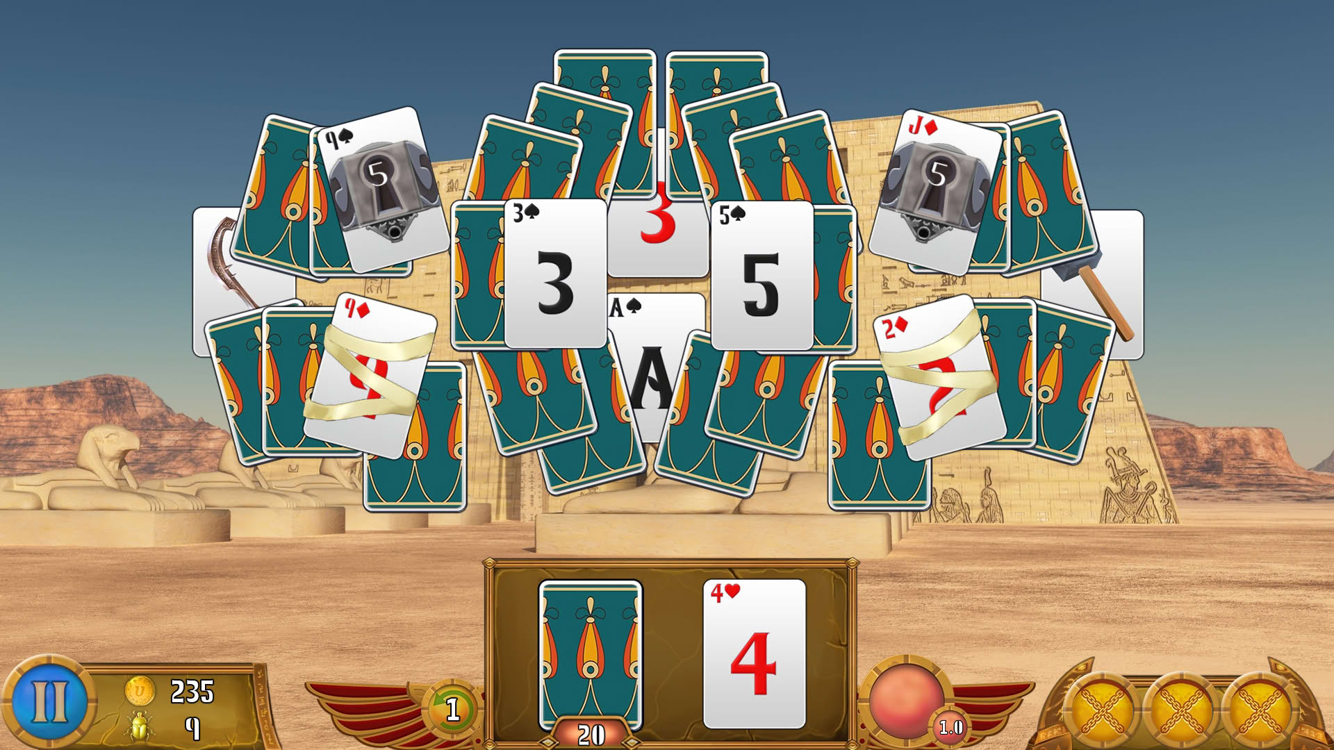 Screenshot for Luxor Solitaire