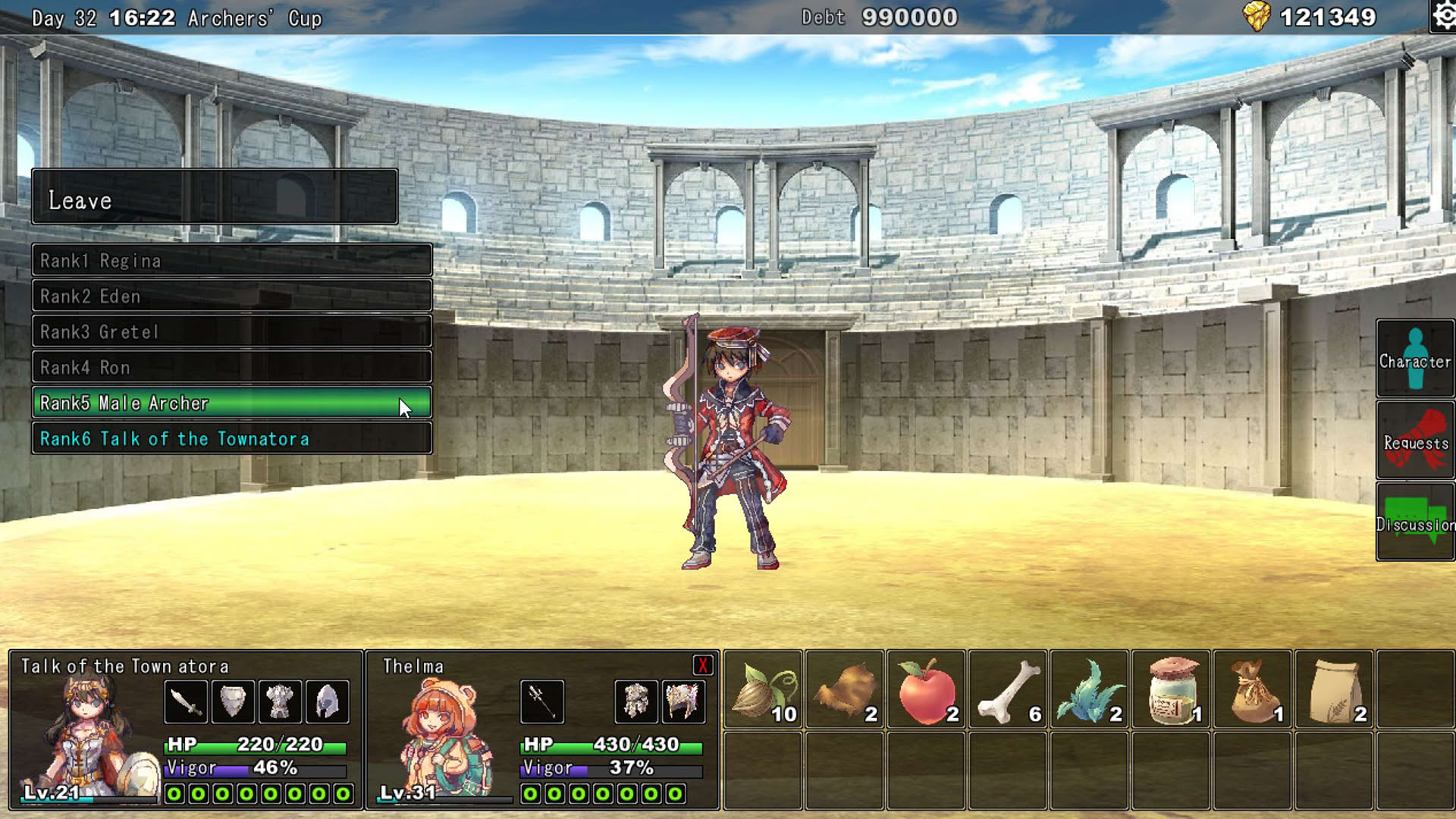 Screenshot for Mad Princess: The Great Gladiators
