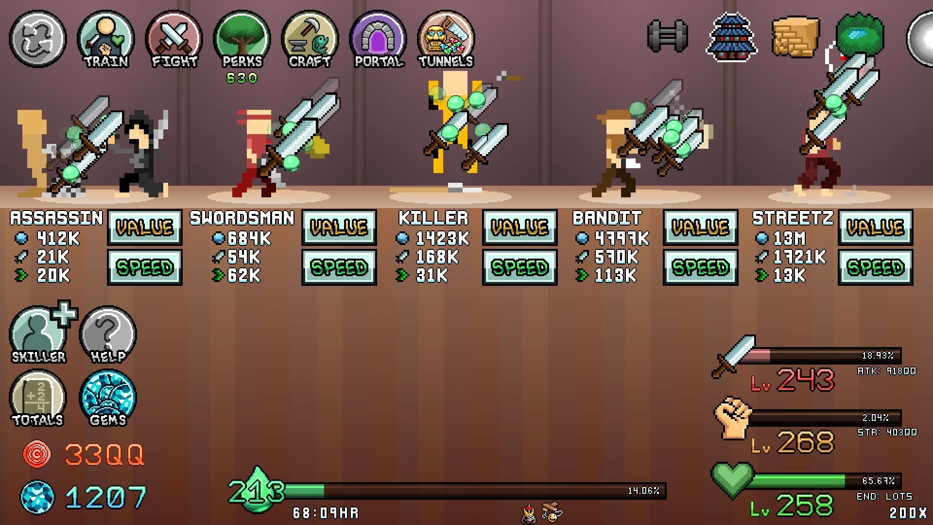 Screenshot for Idle Skilling