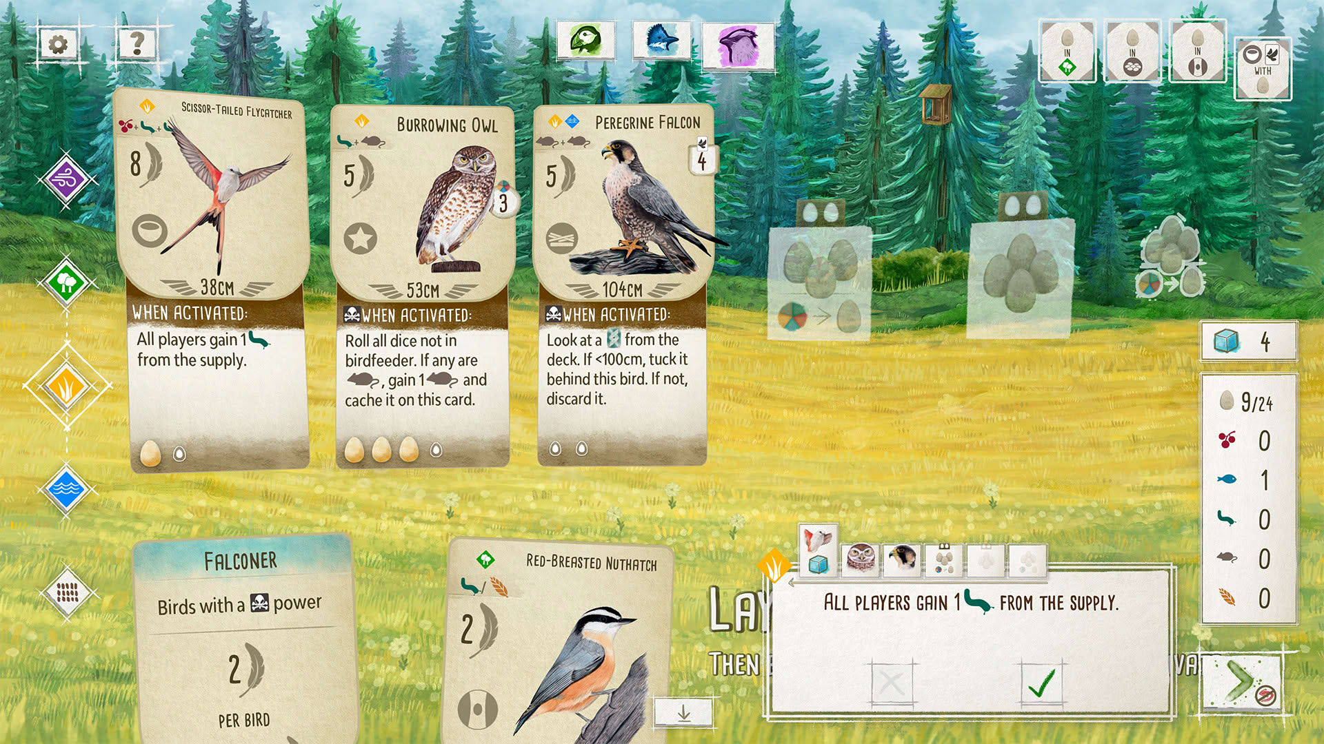 Screenshot for Wingspan