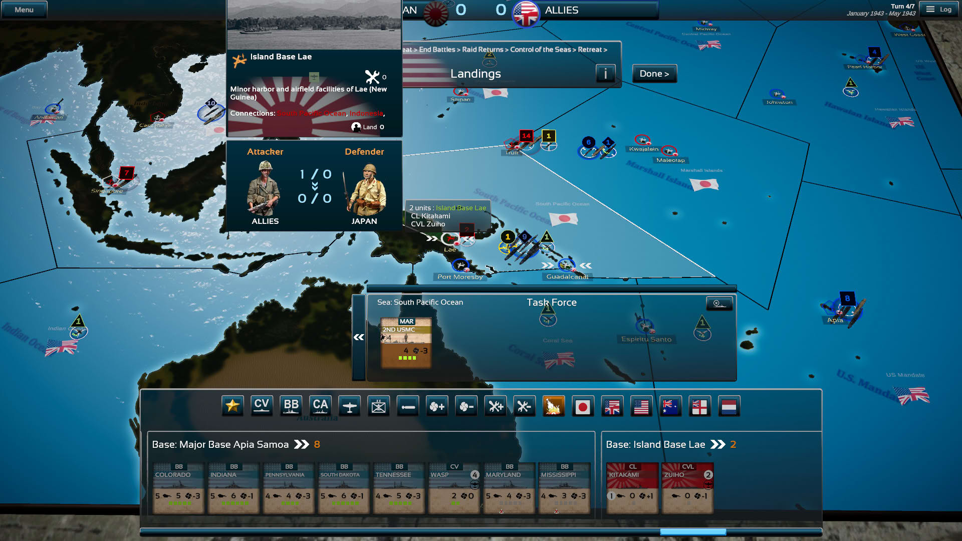 Screenshot for Fleet Commander: Pacific