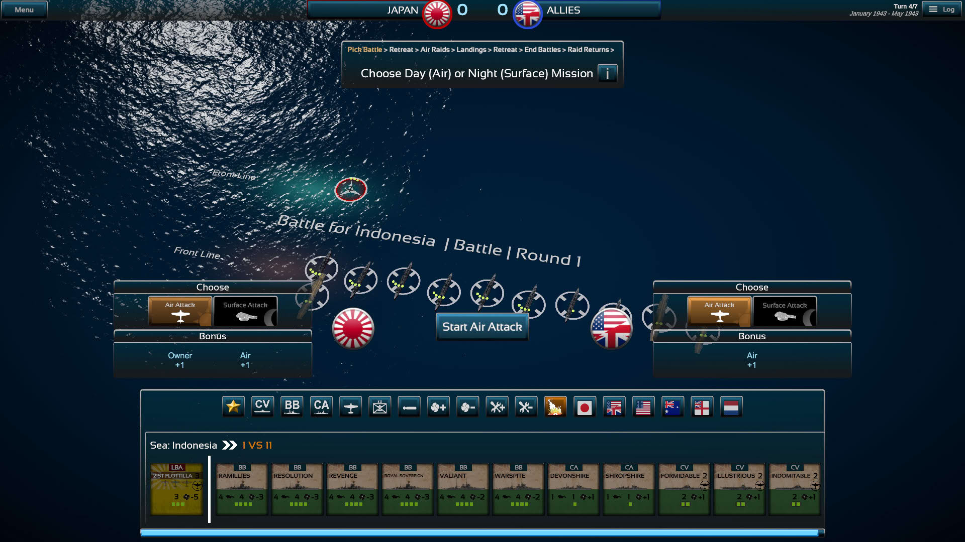 Screenshot for Fleet Commander: Pacific