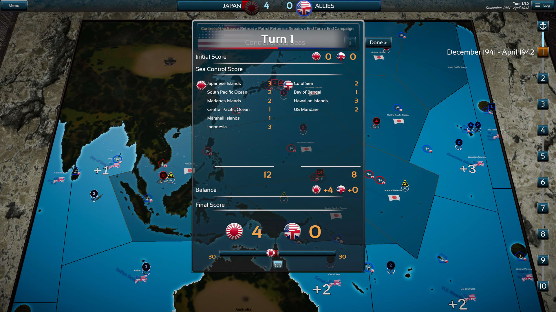 Screenshot for Fleet Commander: Pacific