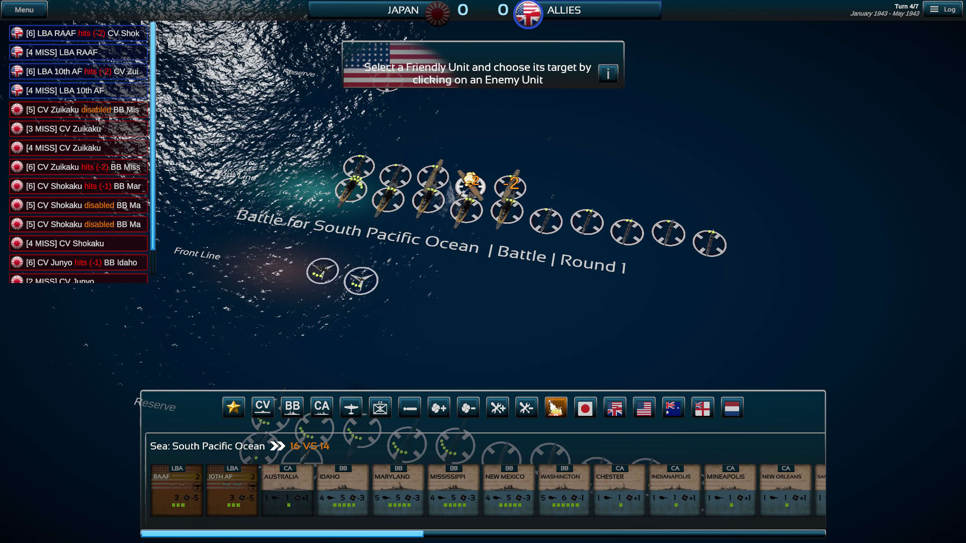 Screenshot for Fleet Commander: Pacific