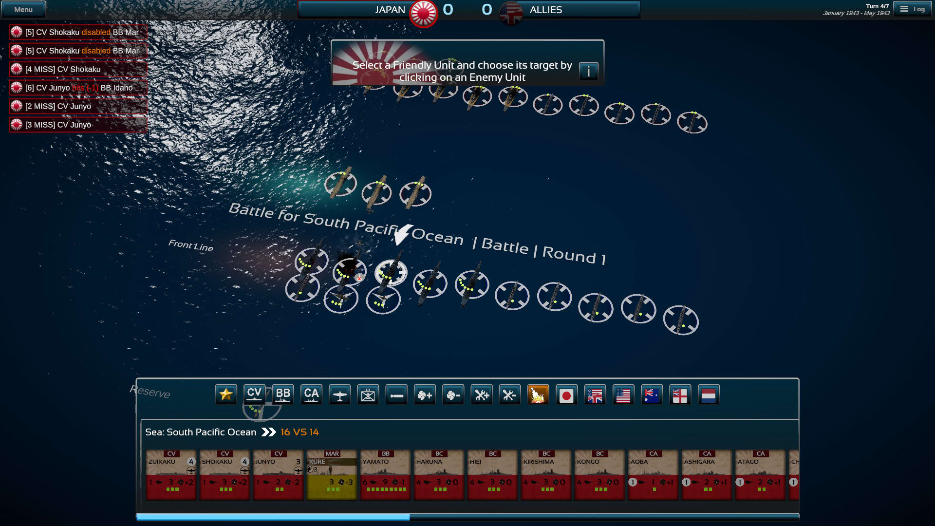 Screenshot for Fleet Commander: Pacific
