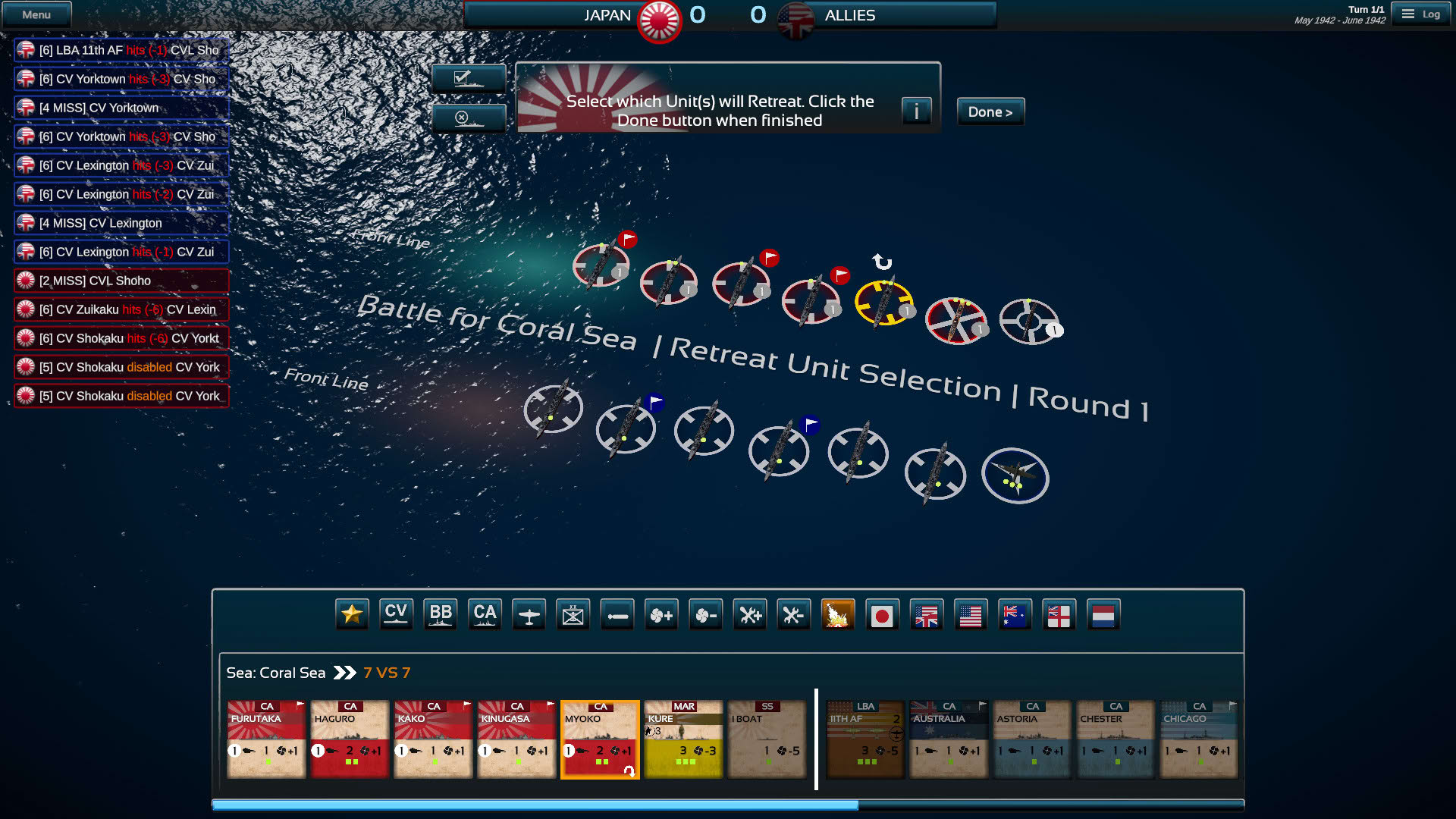 Screenshot for Fleet Commander: Pacific