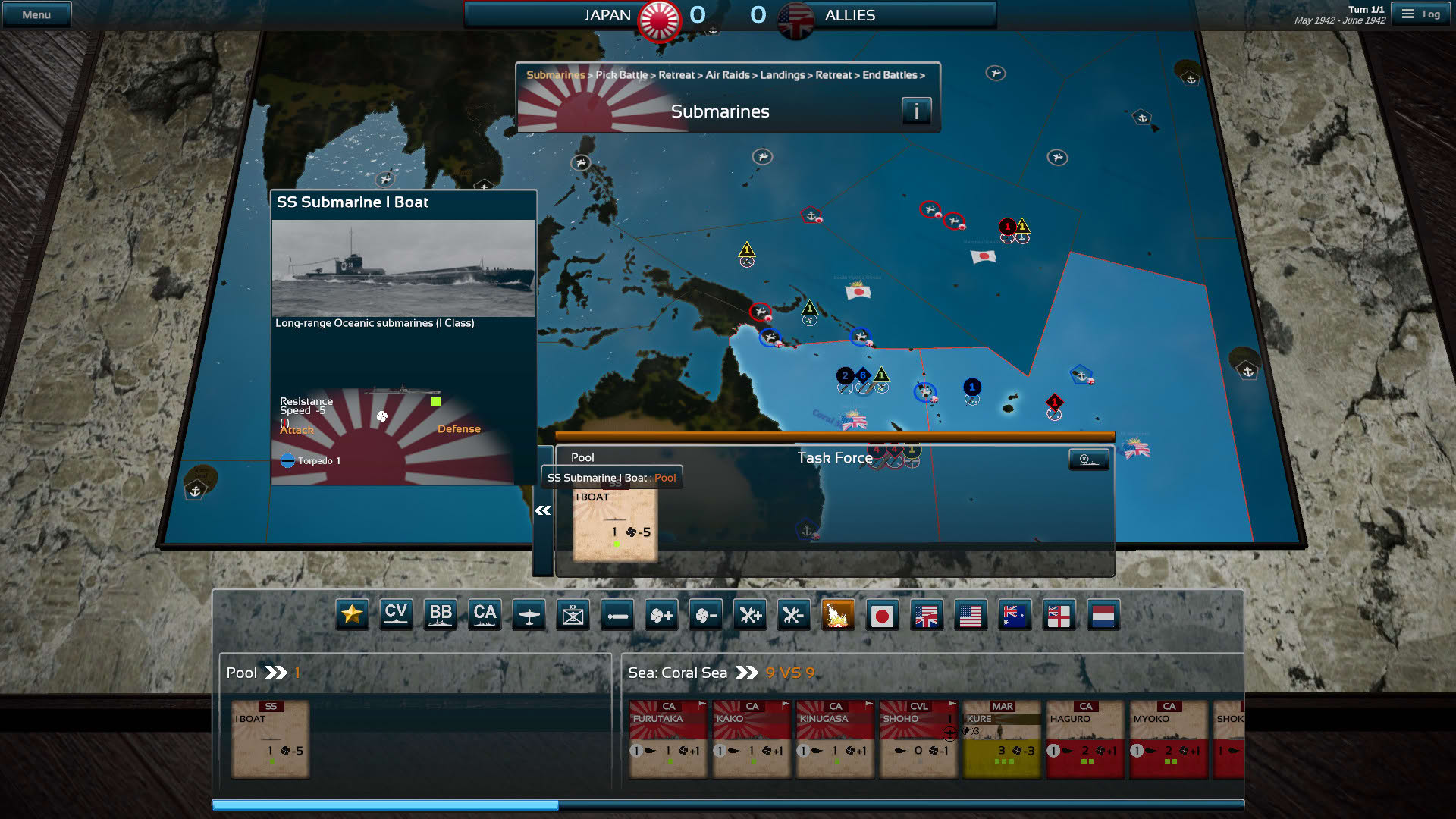 Screenshot for Fleet Commander: Pacific