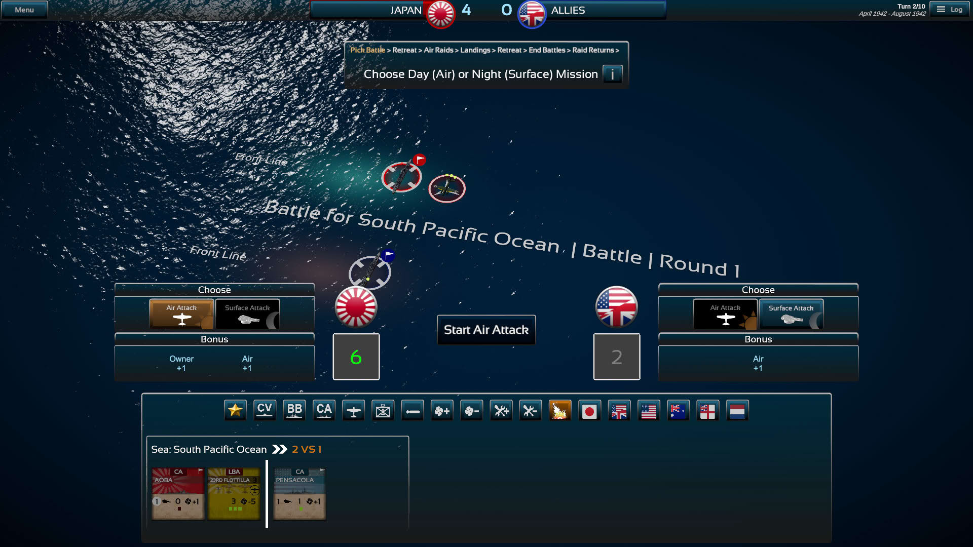 Screenshot for Fleet Commander: Pacific