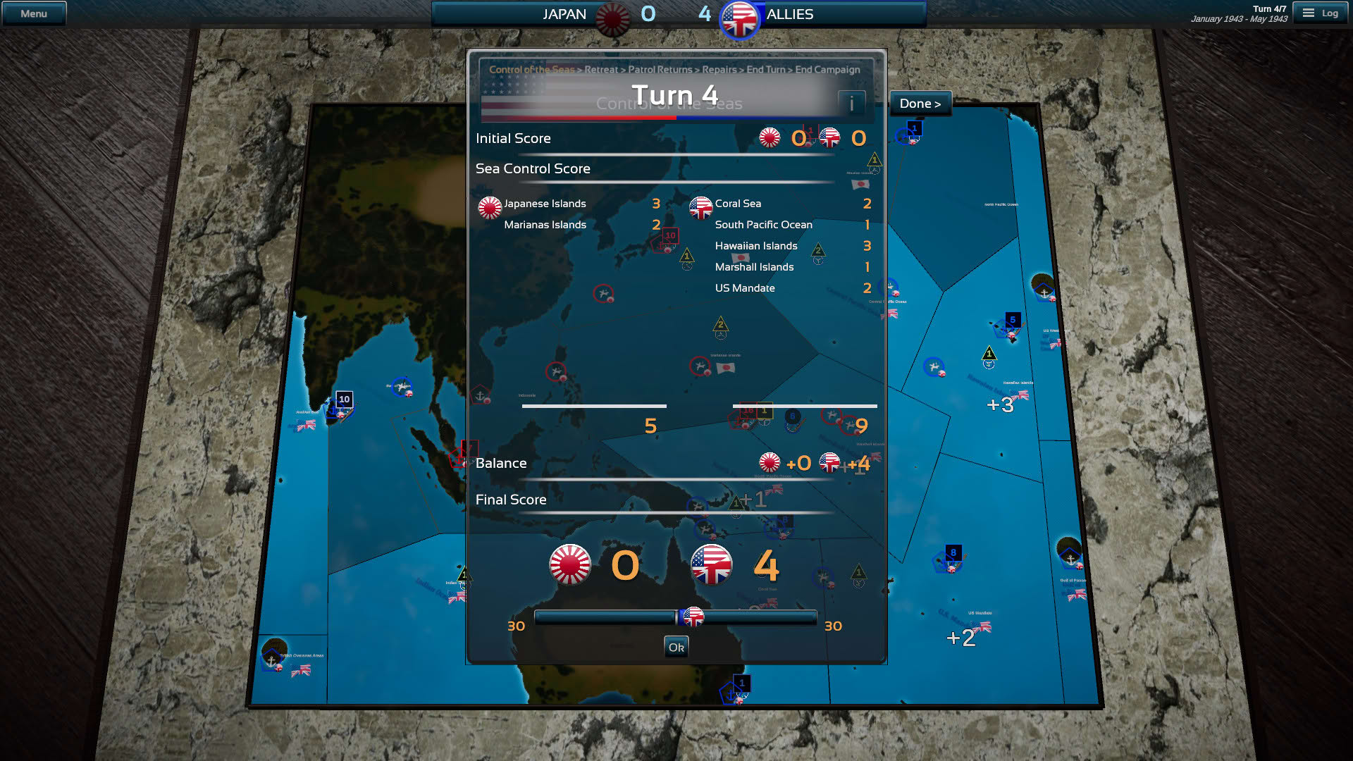 Screenshot for Fleet Commander: Pacific