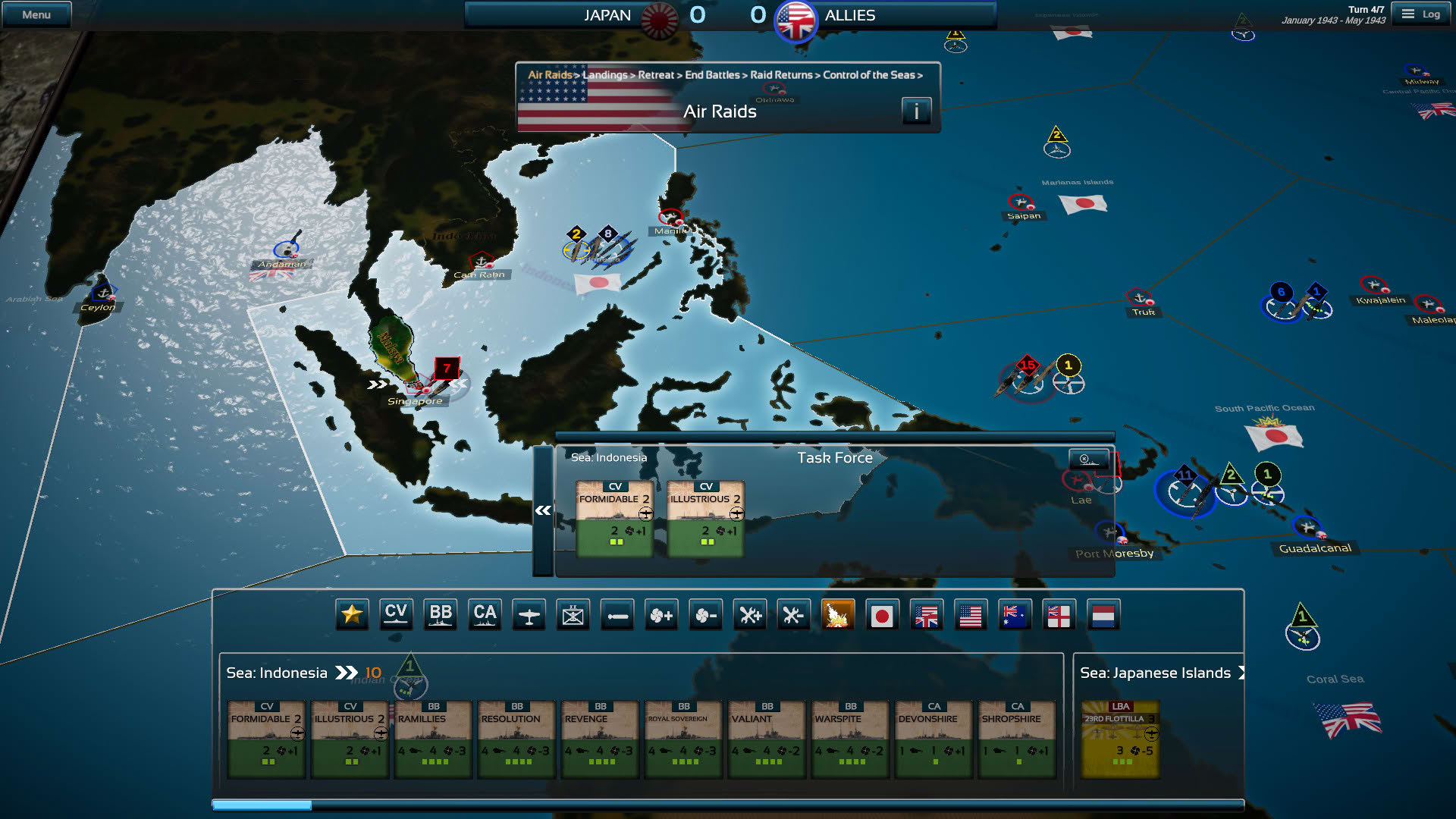 Screenshot for Fleet Commander: Pacific