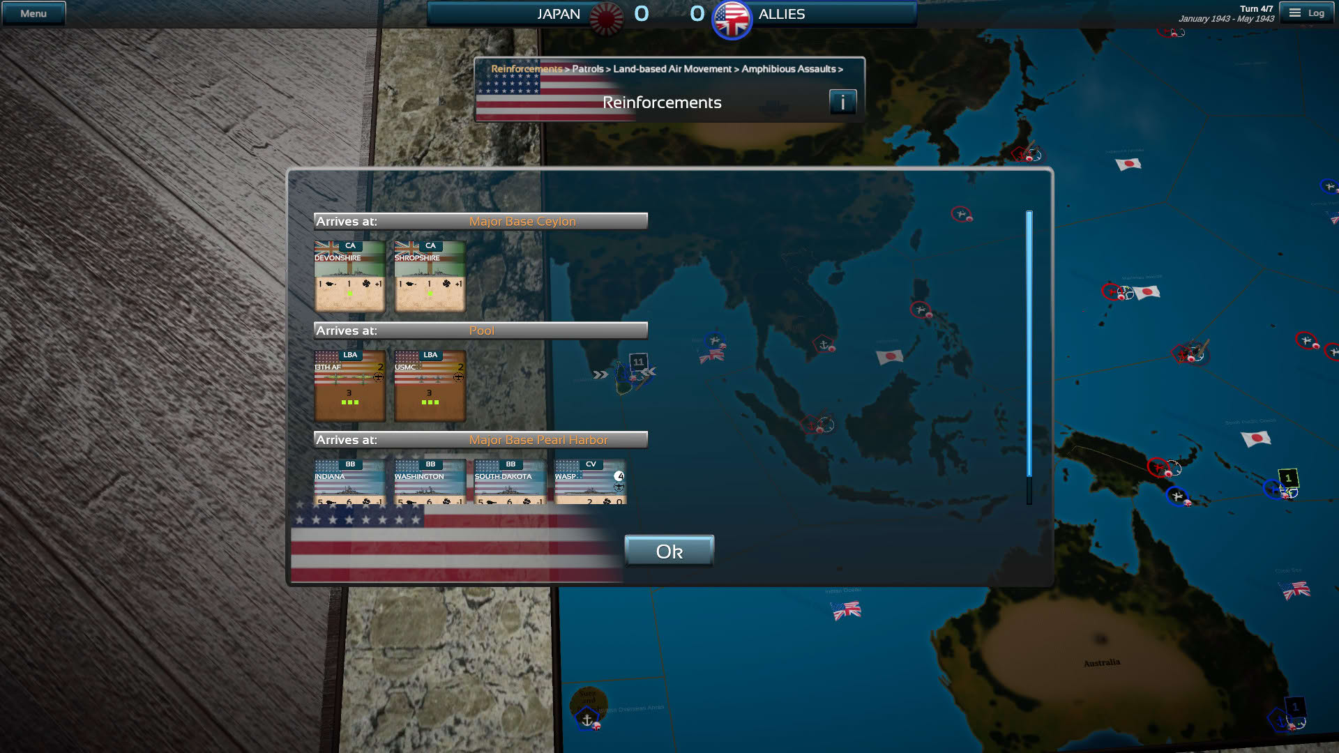 Screenshot for Fleet Commander: Pacific