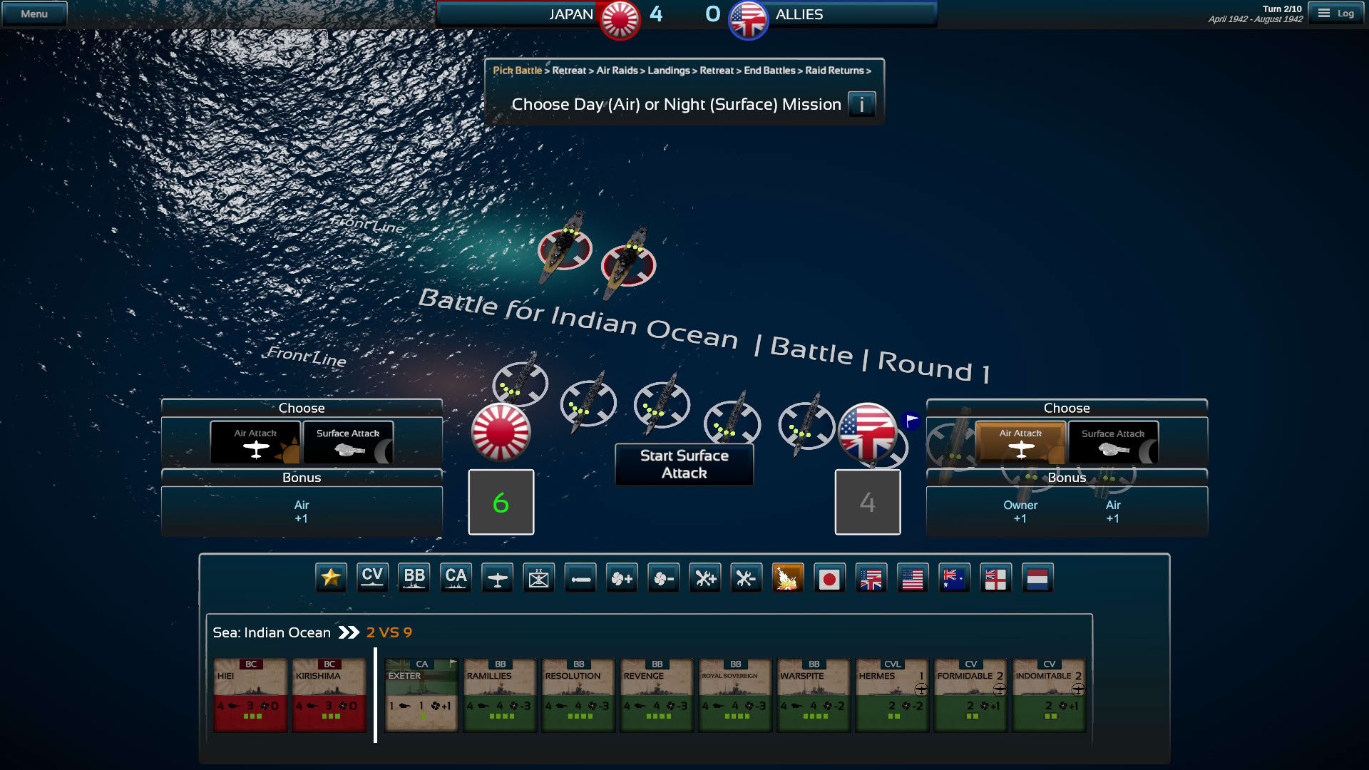 Screenshot for Fleet Commander: Pacific
