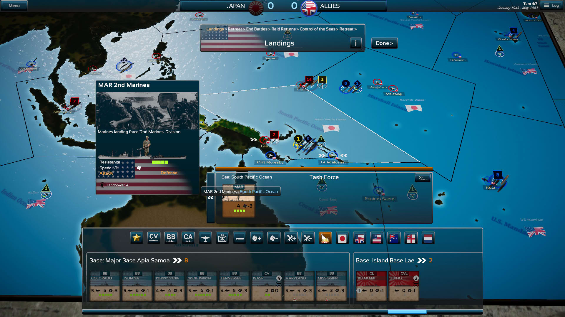 Screenshot for Fleet Commander: Pacific