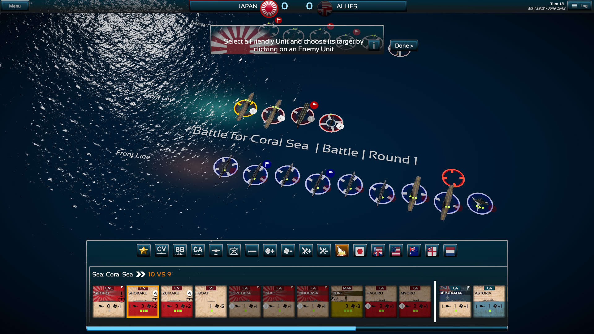 Screenshot for Fleet Commander: Pacific