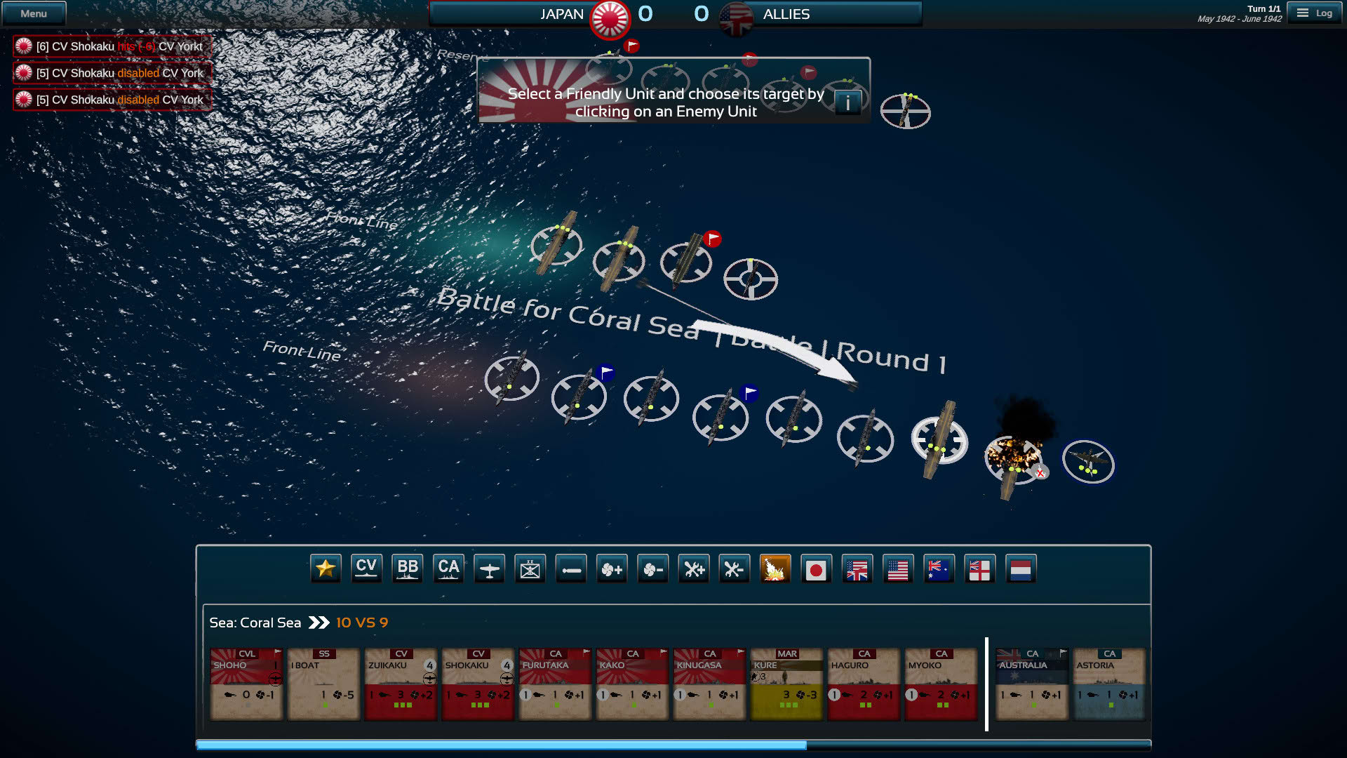 Screenshot for Fleet Commander: Pacific