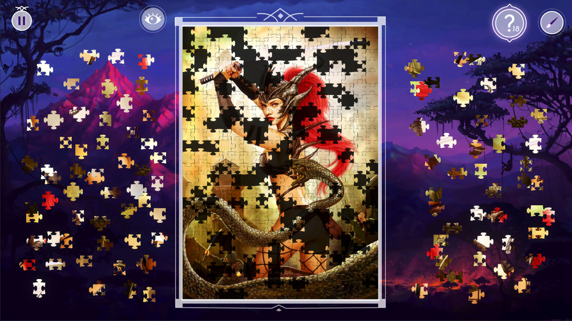 Screenshot for Dark Fantasy 2: Jigsaw Puzzle