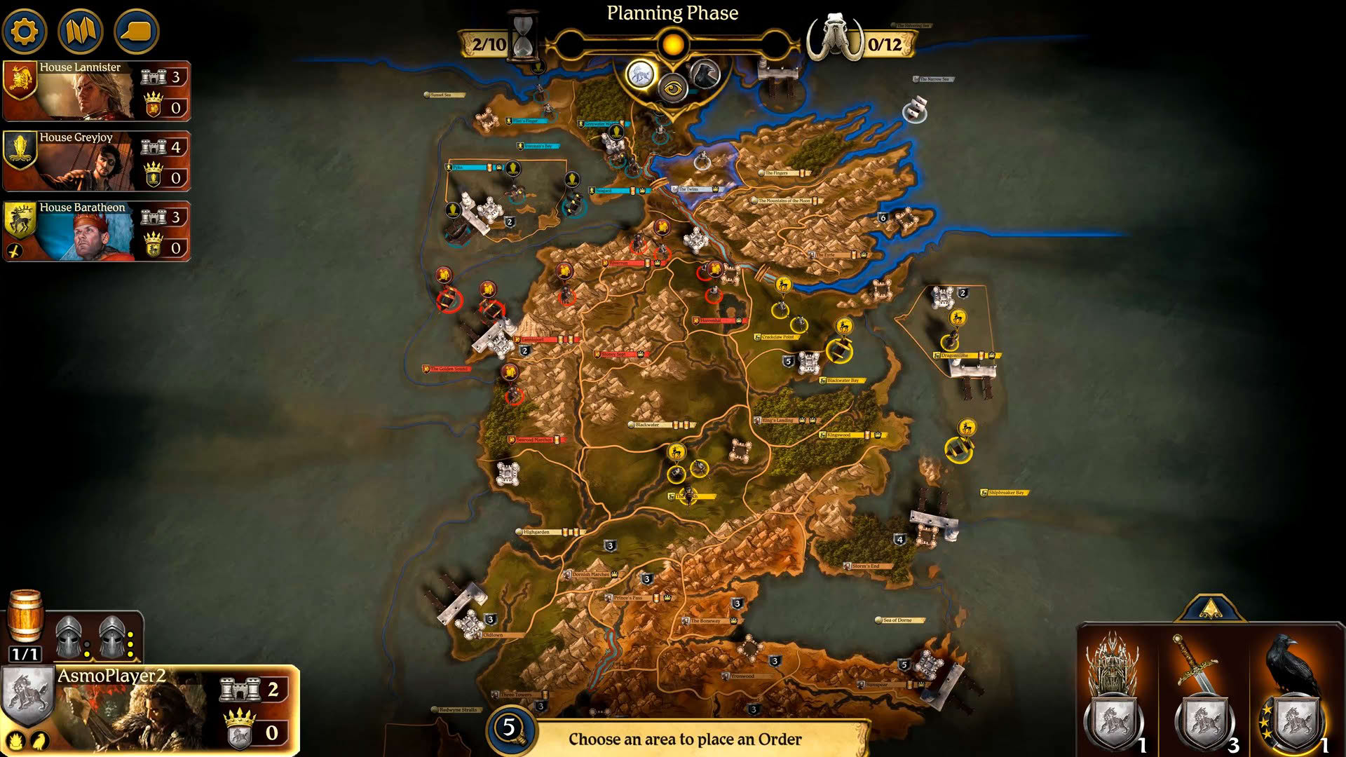 Screenshot for A Game of Thrones: The Board Game - Digital Edition