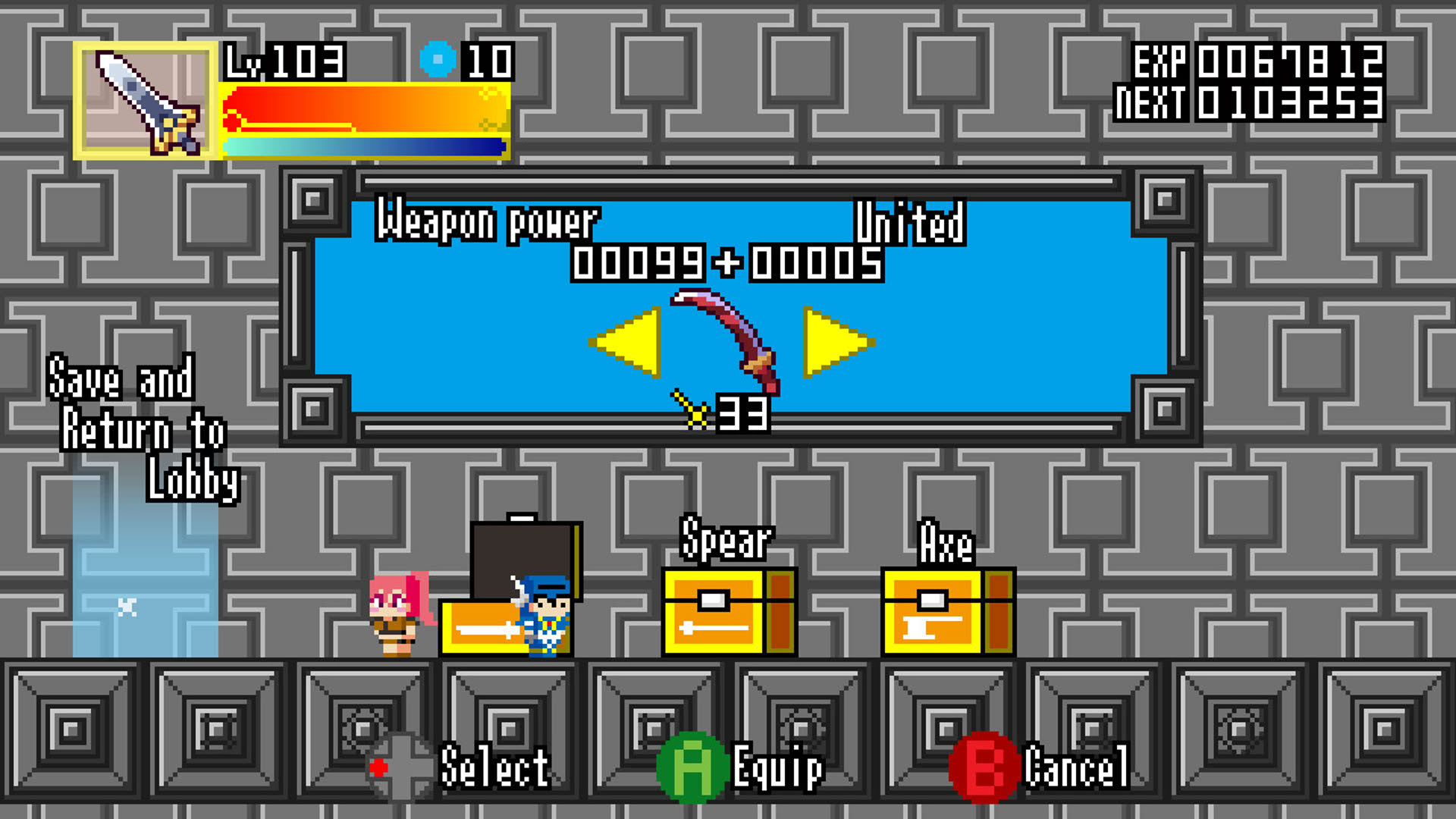 Screenshot for Square Weapons Dungeon