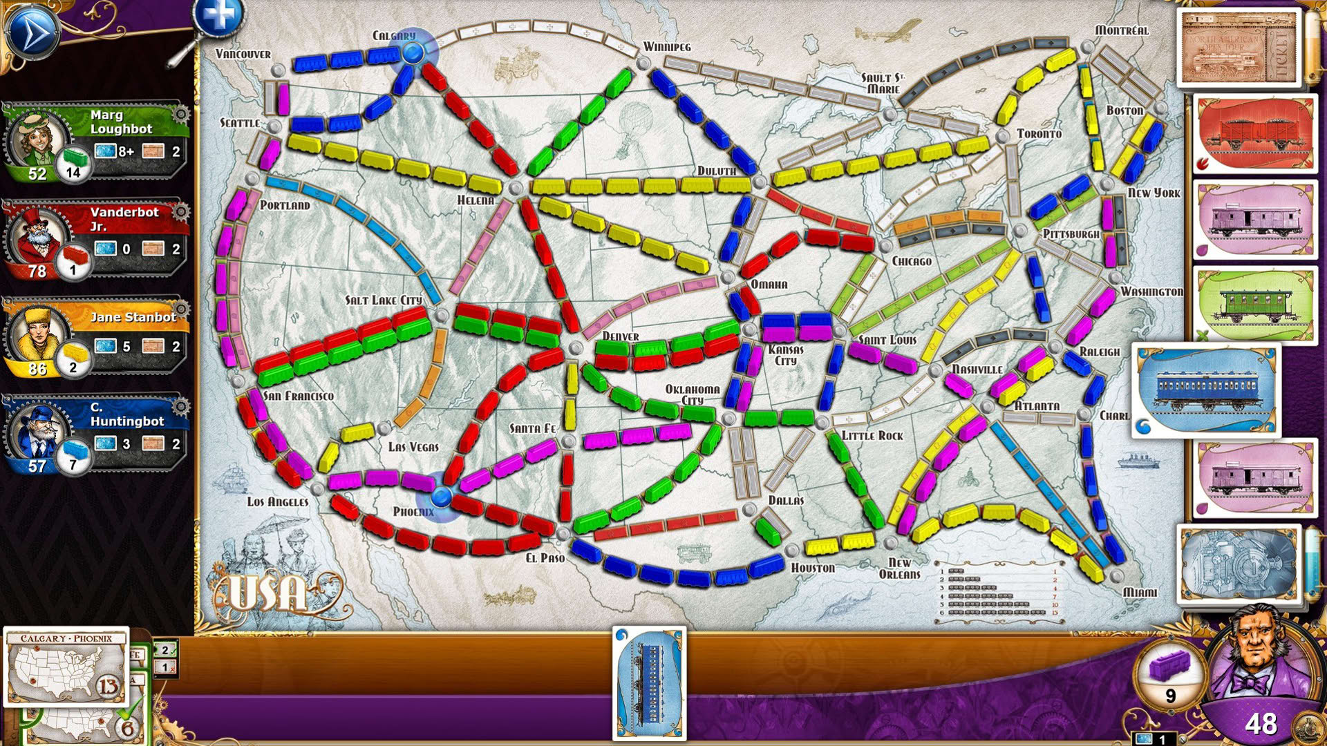 Screenshot for Ticket to Ride: Classic Edition
