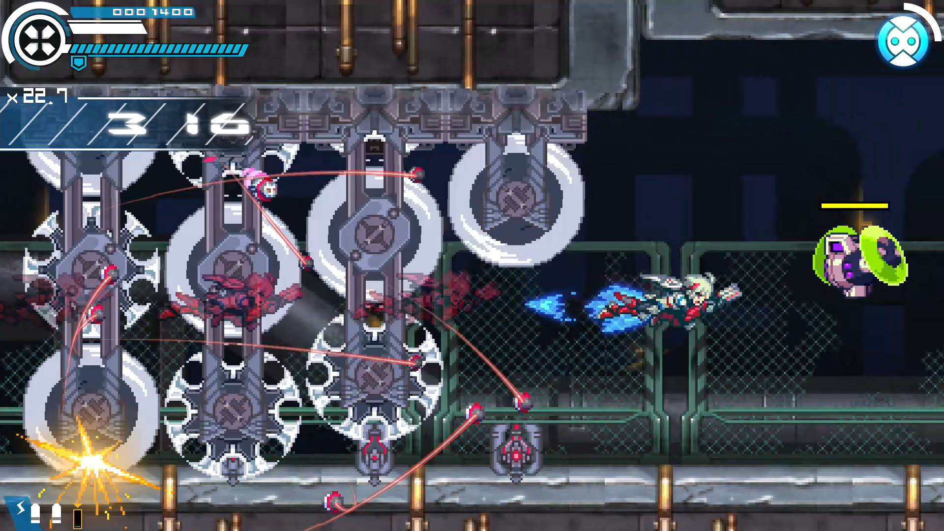 Screenshot for Gunvolt Chronicles: Luminous Avenger iX
