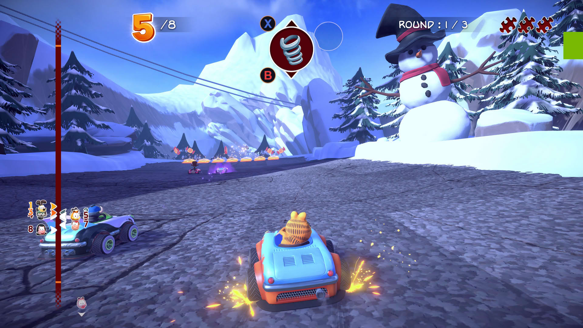 Screenshot for Garfield Kart: Furious Racing