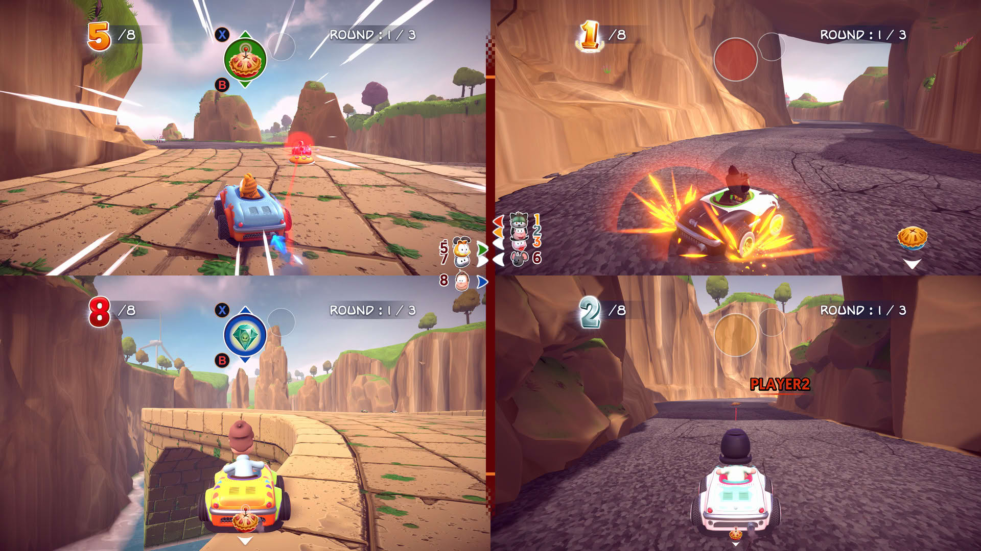 Screenshot for Garfield Kart: Furious Racing