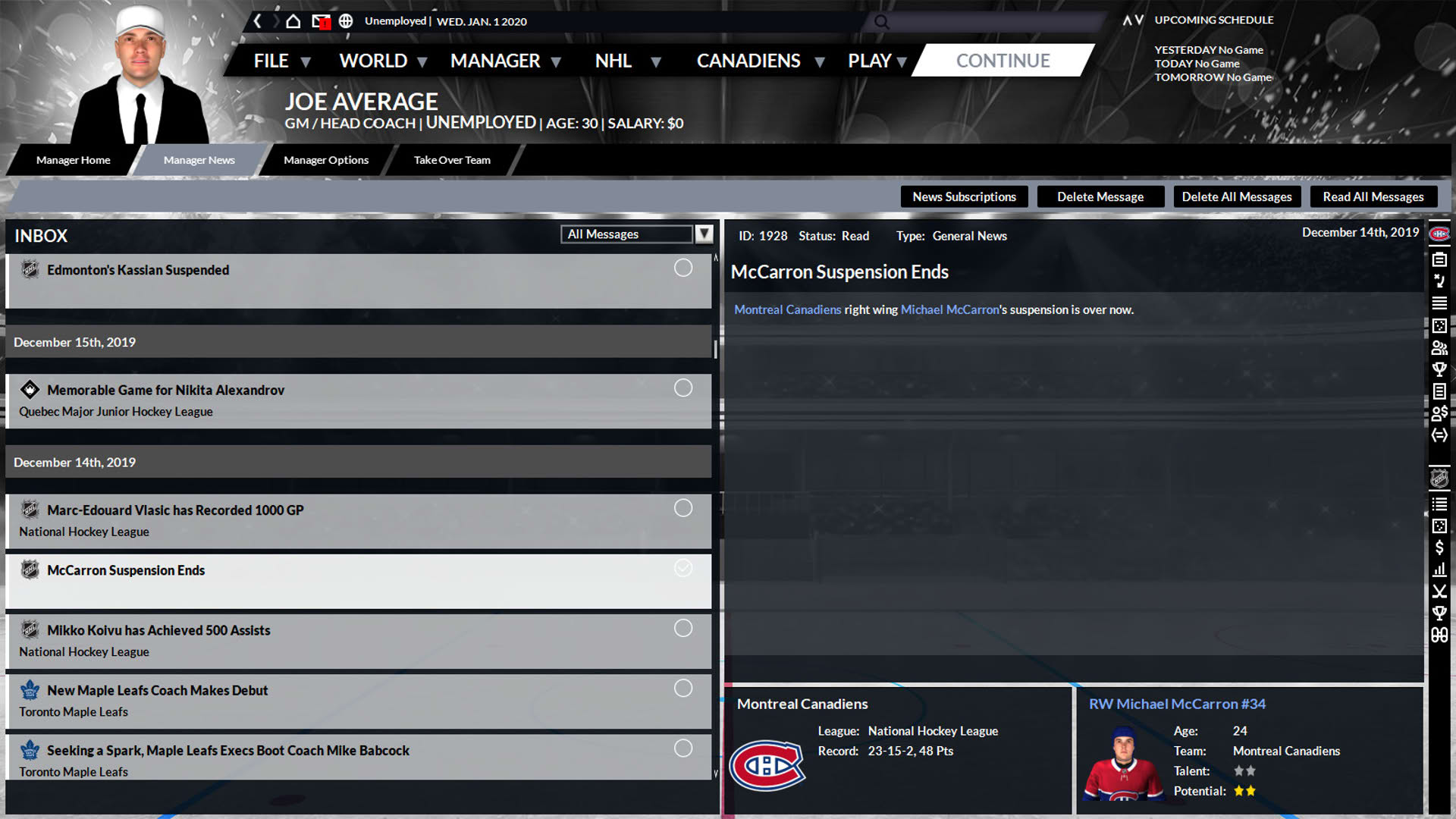 Screenshot for Franchise Hockey Manager 6
