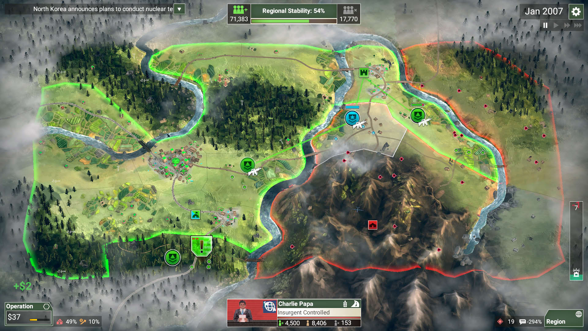 Screenshot for Rebel Inc: Escalation