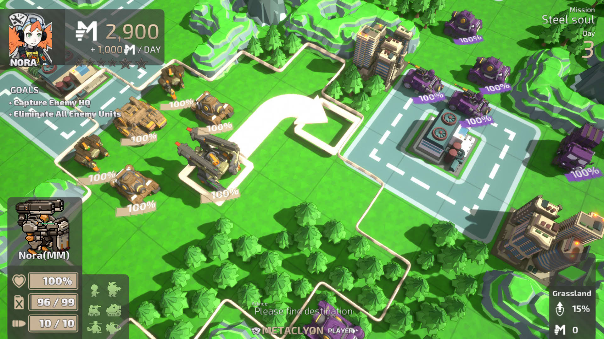 Screenshot for Tiny Metal: Full Metal Rumble