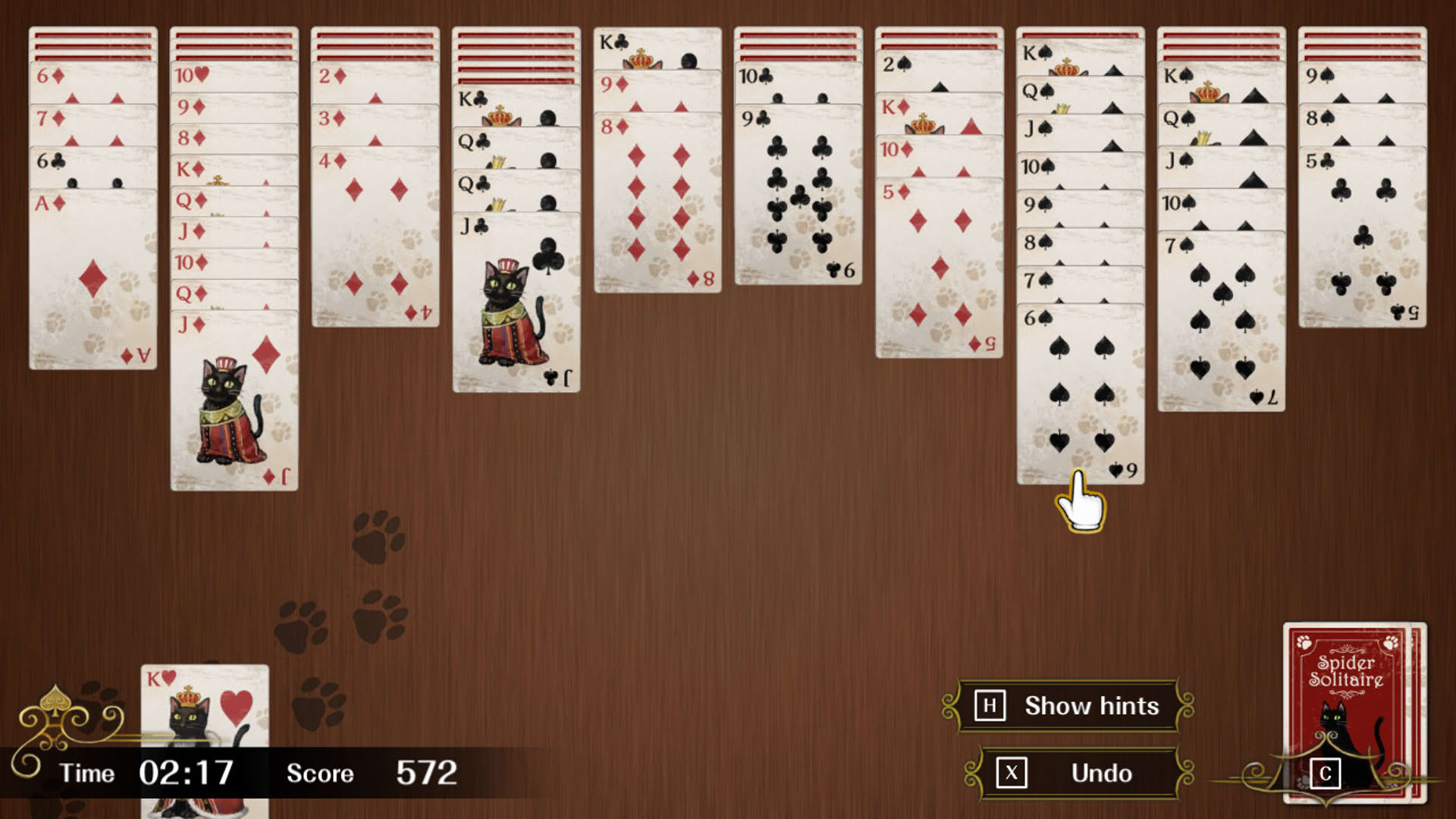 Screenshot for Spider Solitaire F