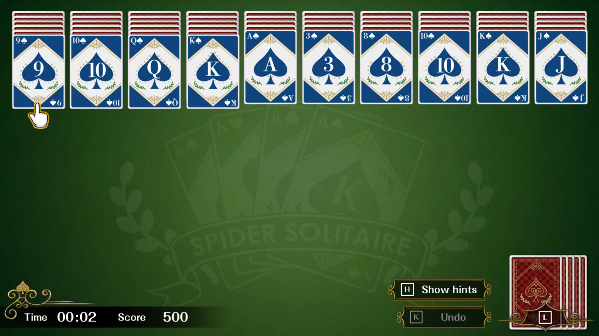 Screenshot for Spider Solitaire F