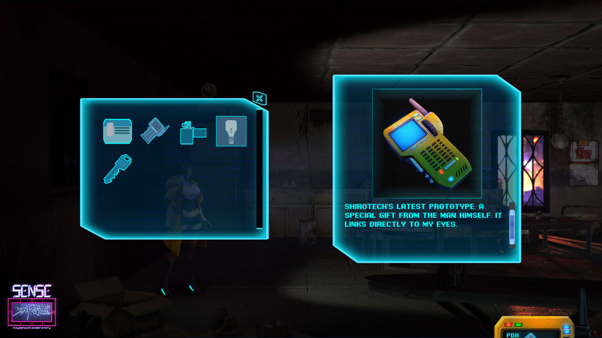 Screenshot for Sense: A Cyberpunk Ghost Story
