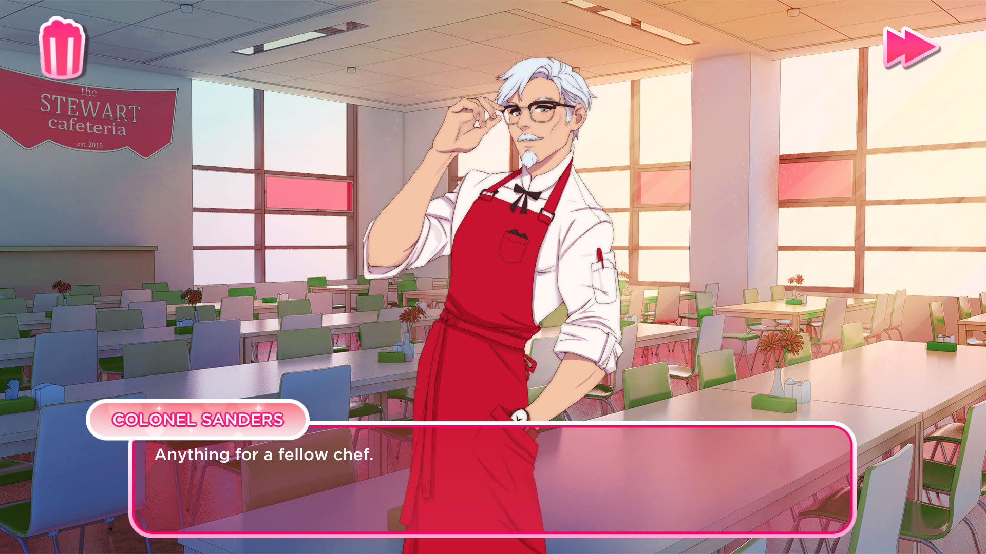 Screenshot for I Love You, Colonel Sanders! A Finger Lickin' Good Dating Simulator
