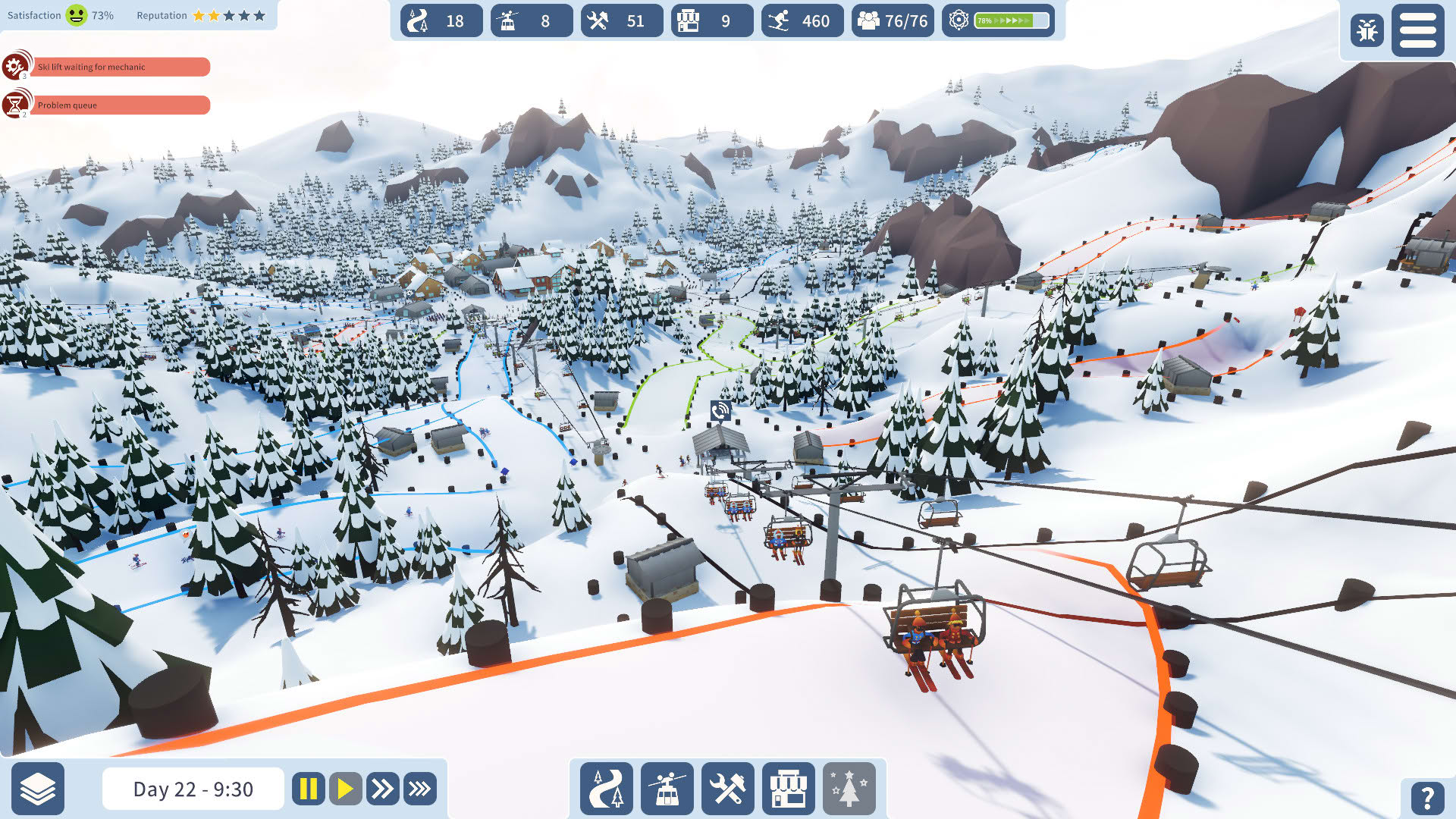 Screenshot for Snowtopia: Ski Resort Builder