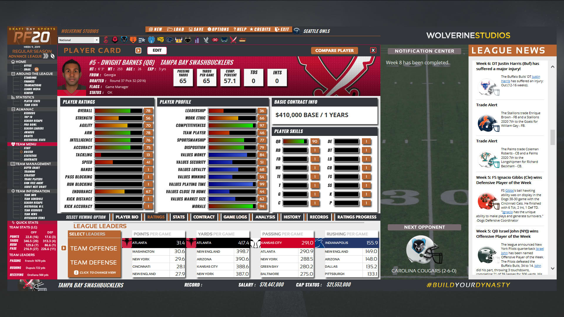 Screenshot for Draft Day Sports: Pro Football 2020
