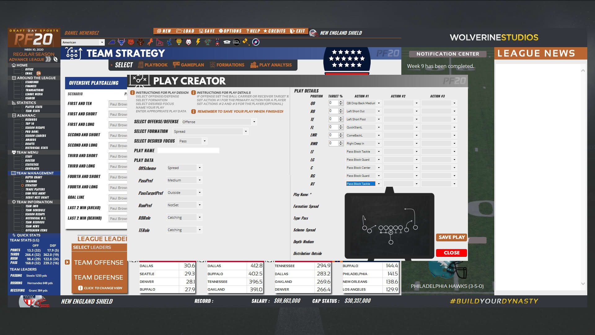 Screenshot for Draft Day Sports: Pro Football 2020