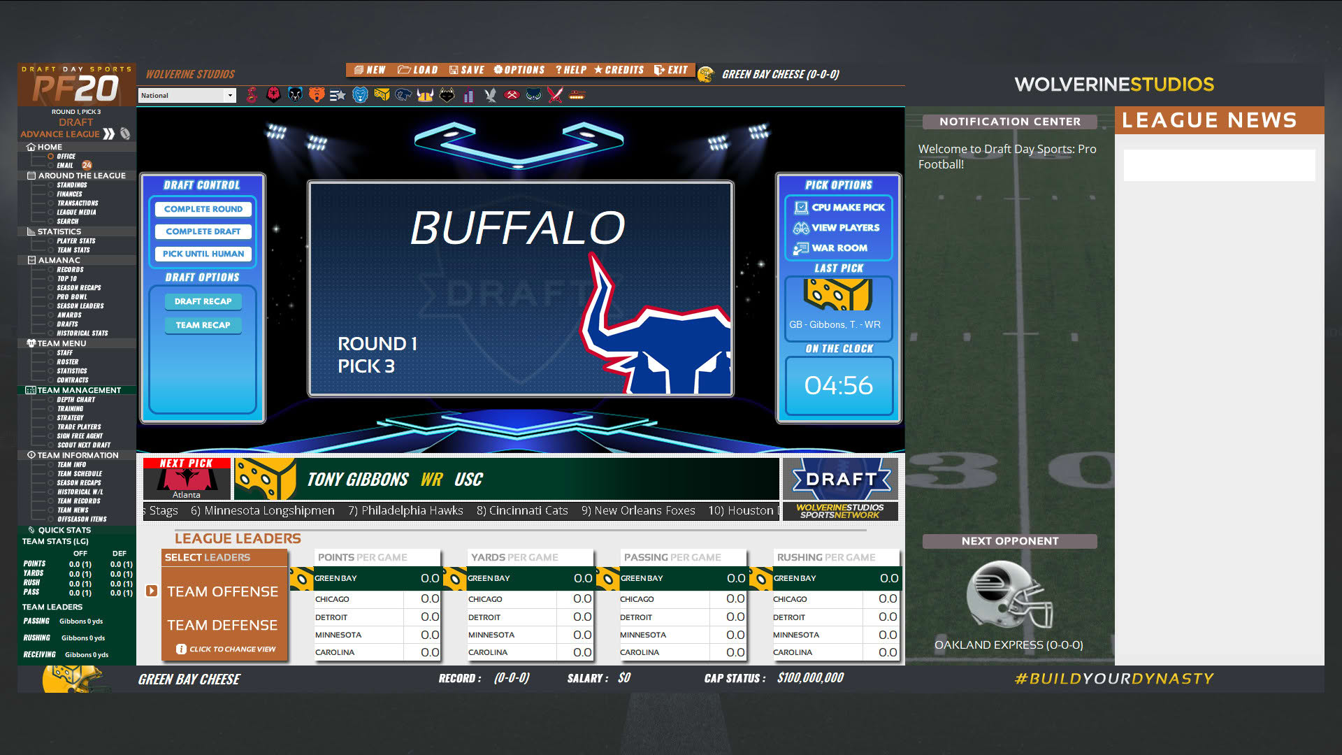 Screenshot for Draft Day Sports: Pro Football 2020