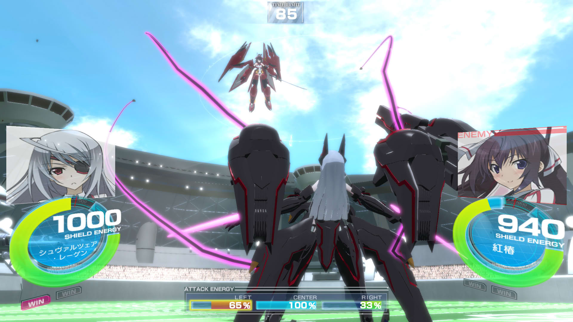 Screenshot for Infinite Stratos: Versus Colors