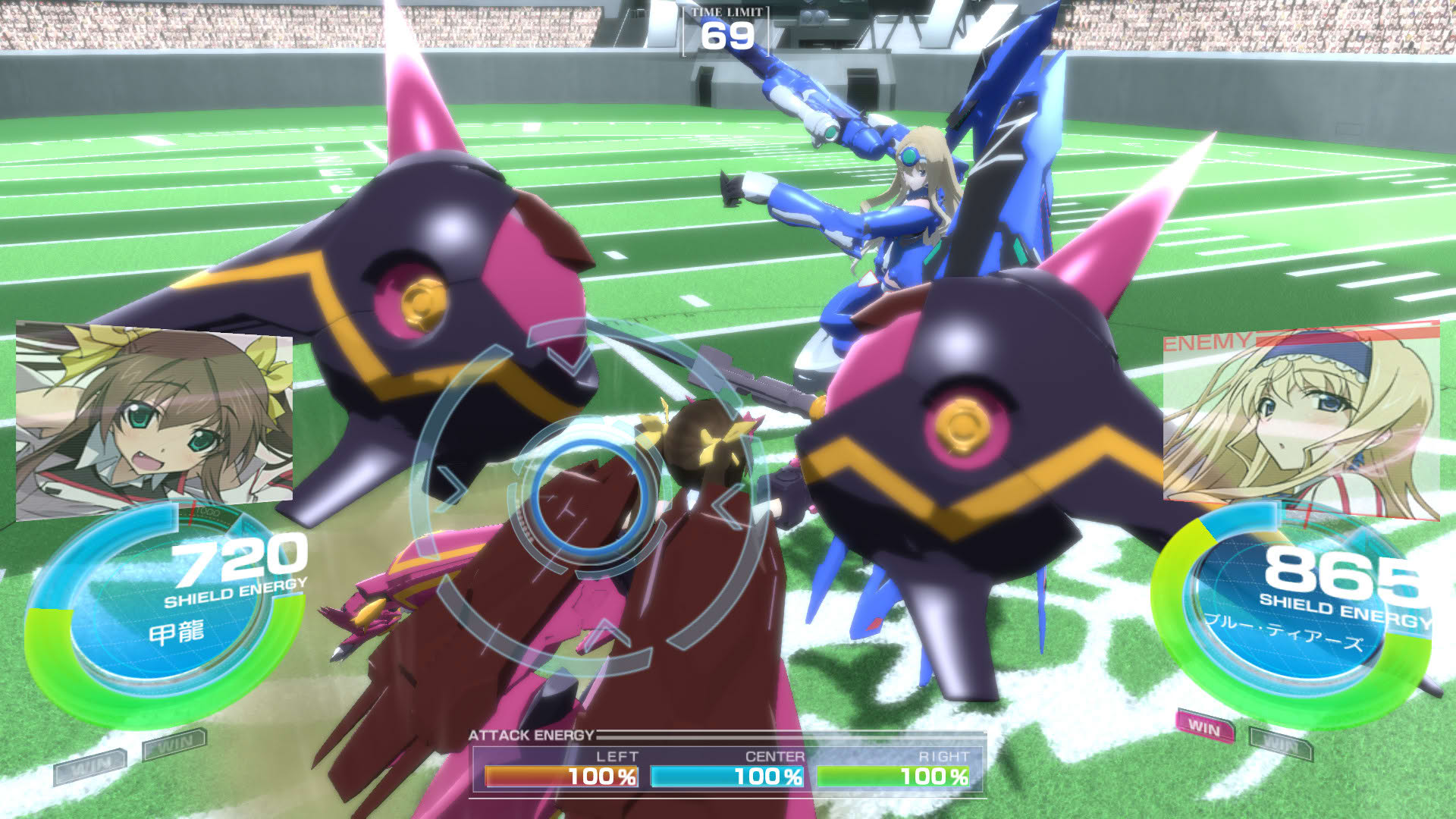 Screenshot for Infinite Stratos: Versus Colors