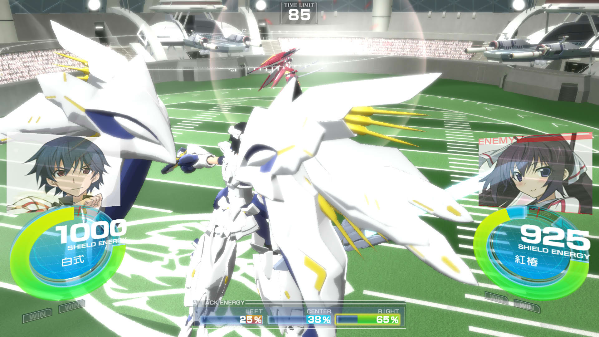 Screenshot for Infinite Stratos: Versus Colors