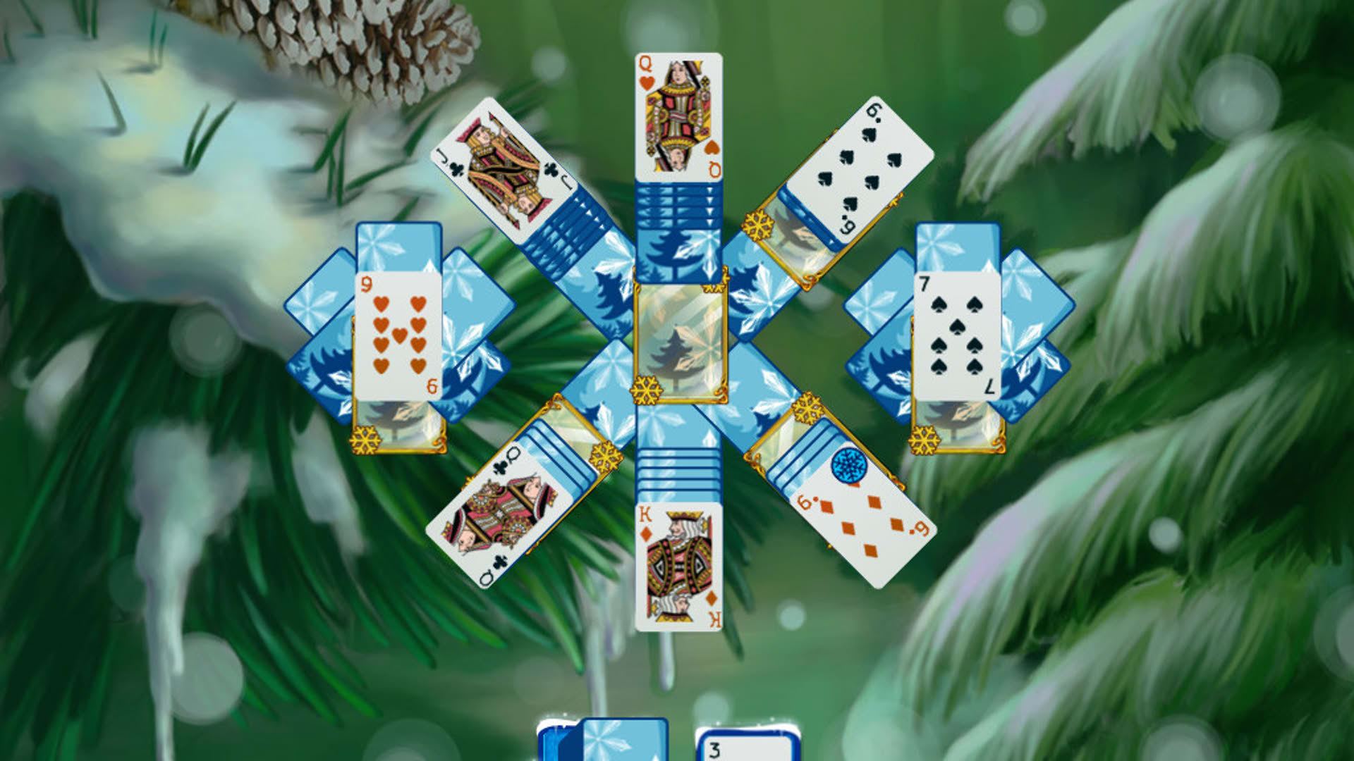 Screenshot for Solitaire: Jack Frost Winter Adventures