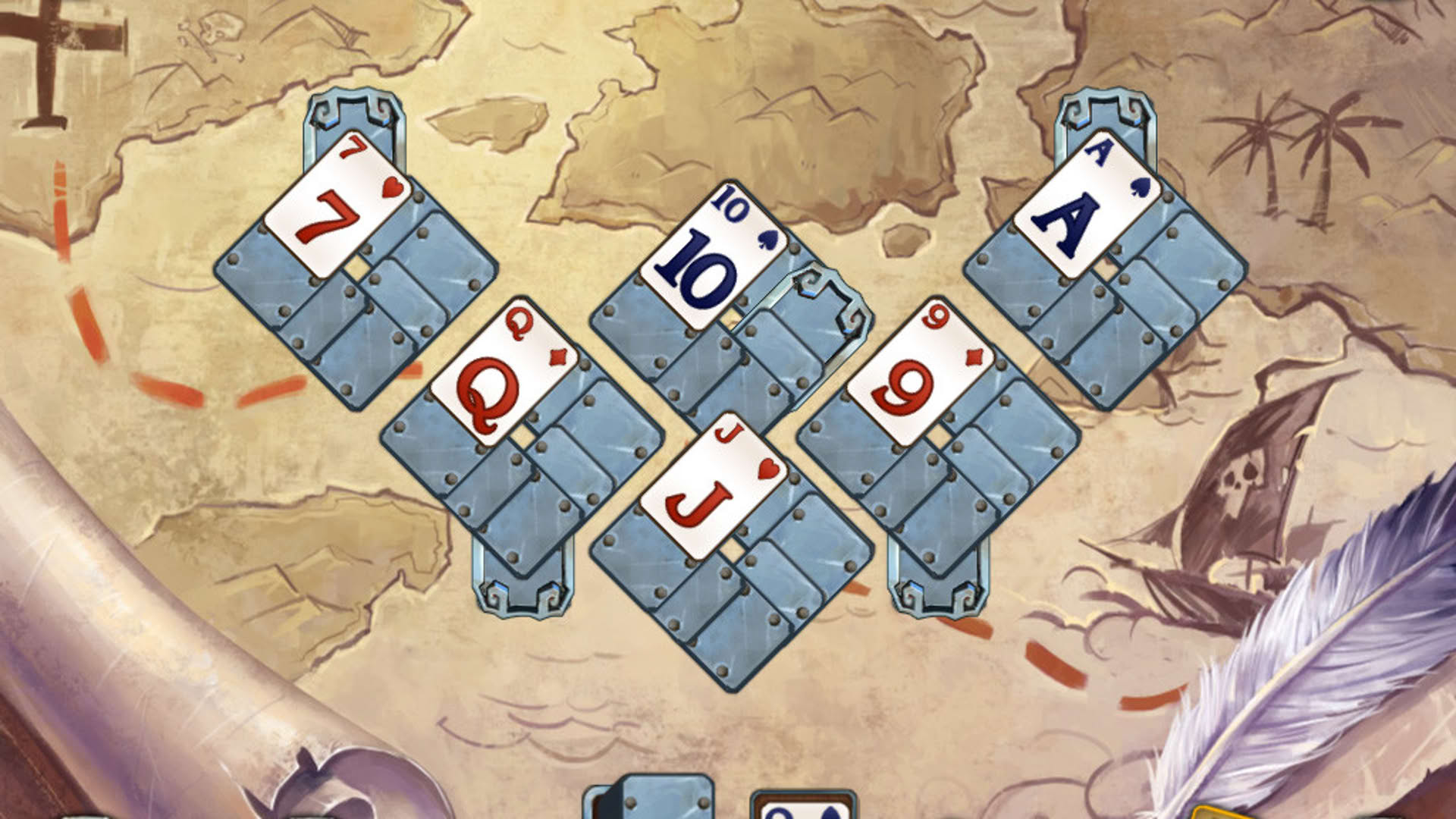 Screenshot for Solitaire Legend of the Pirates