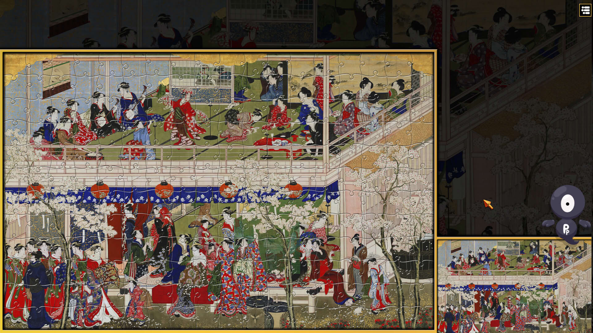 Screenshot for Pixel Puzzles 3: Ukiyo-e Jigsaws
