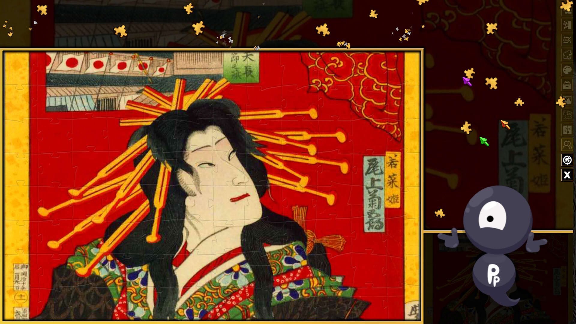 Screenshot for Pixel Puzzles 3: Ukiyo-e Jigsaws
