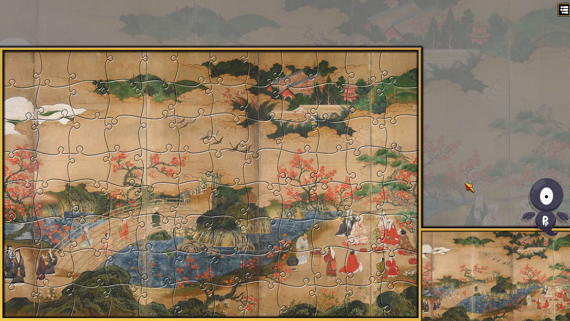 Screenshot for Pixel Puzzles 3: Ukiyo-e Jigsaws