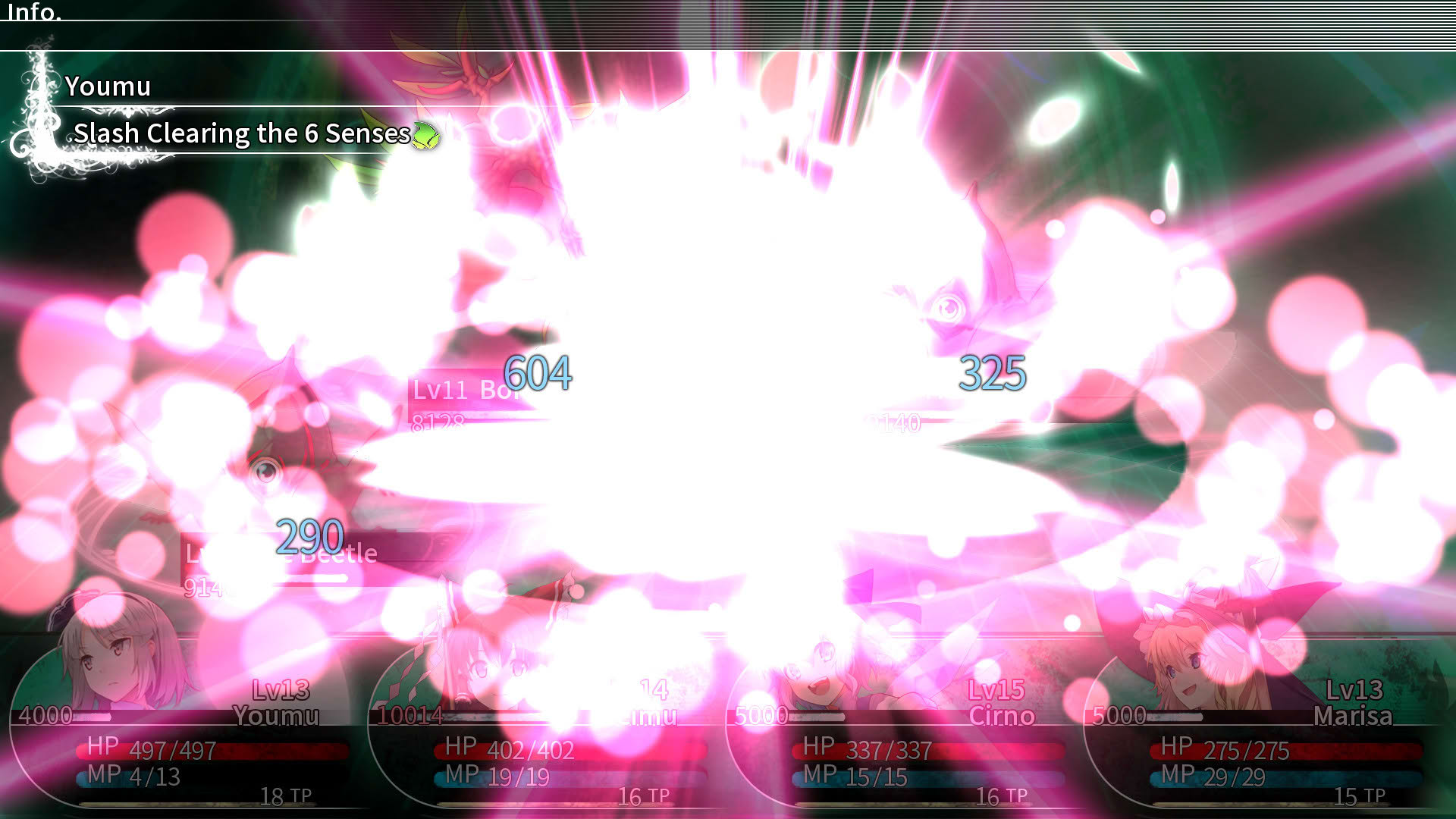 Screenshot for Labyrinth of Touhou: Gensoukyo and the Heaven Piercing Tree